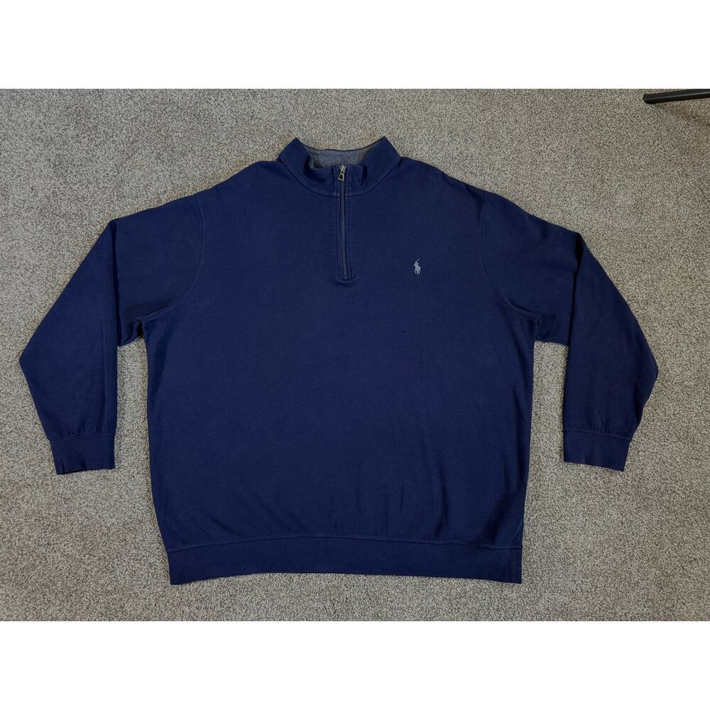Polo Ralph Lauren Men’s 2XLT Quarter Zip‎ Pullover Big Tall Preppy Old Money
